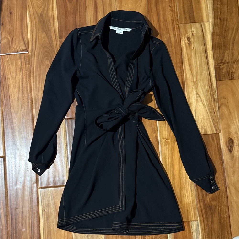 Veronica Beard Black Long Sleeve Dress